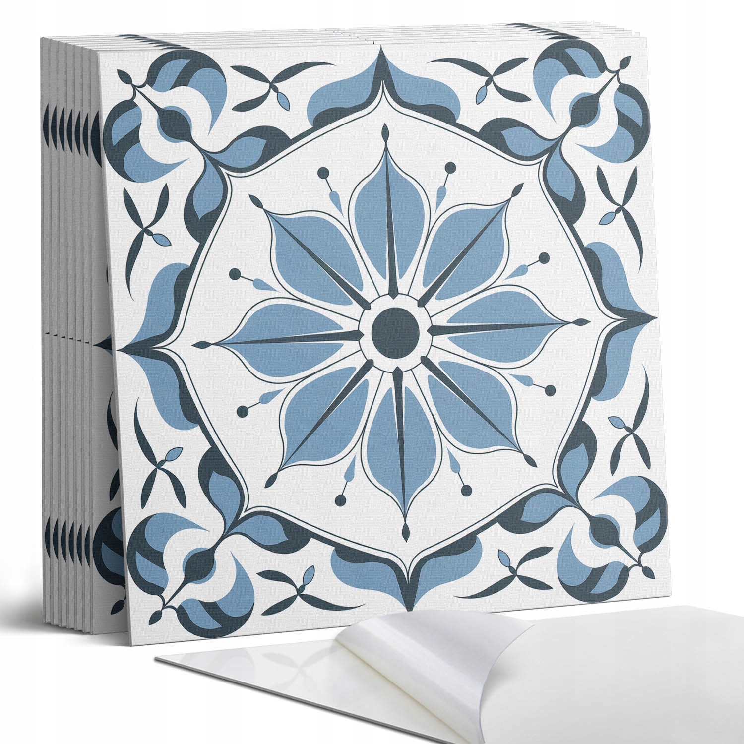 Vinylové Pvc dlaždice Květinový motiv s jemnými detaily 9 x 30 x 30 cm