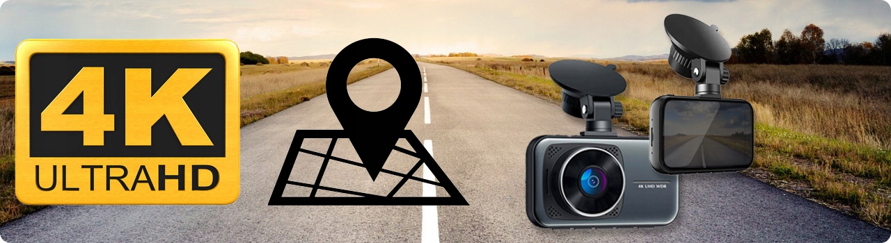 KAMERA DO SAMOCHODU WIDEOREJESTRATOR 4k UHD WiFi GPS Model Rejestrator D1 Solo