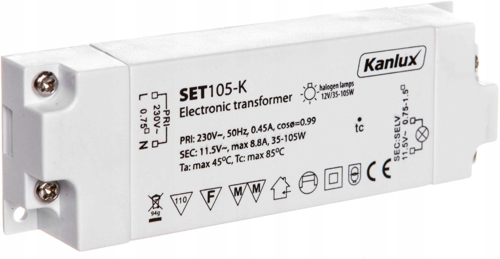 Transformateur LED ISOLED 12V/DC, 0-50W, ultra plat, SELV