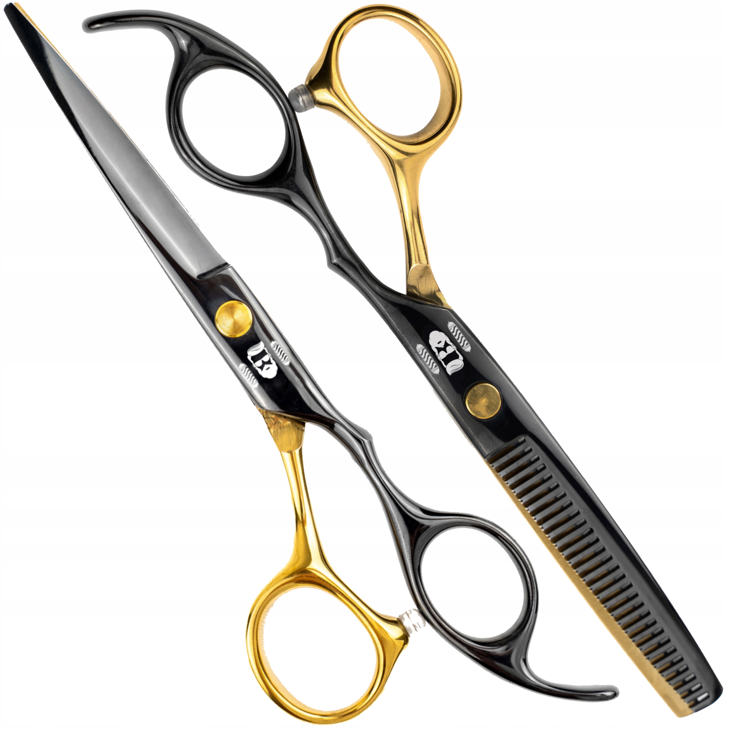 NOŻYCZKI FRYZJERSKIE do włosów PROFESJONALNE OSTRE do STRZYŻENIA ZESTAW XXL Liczba zębów na ostrzu 29