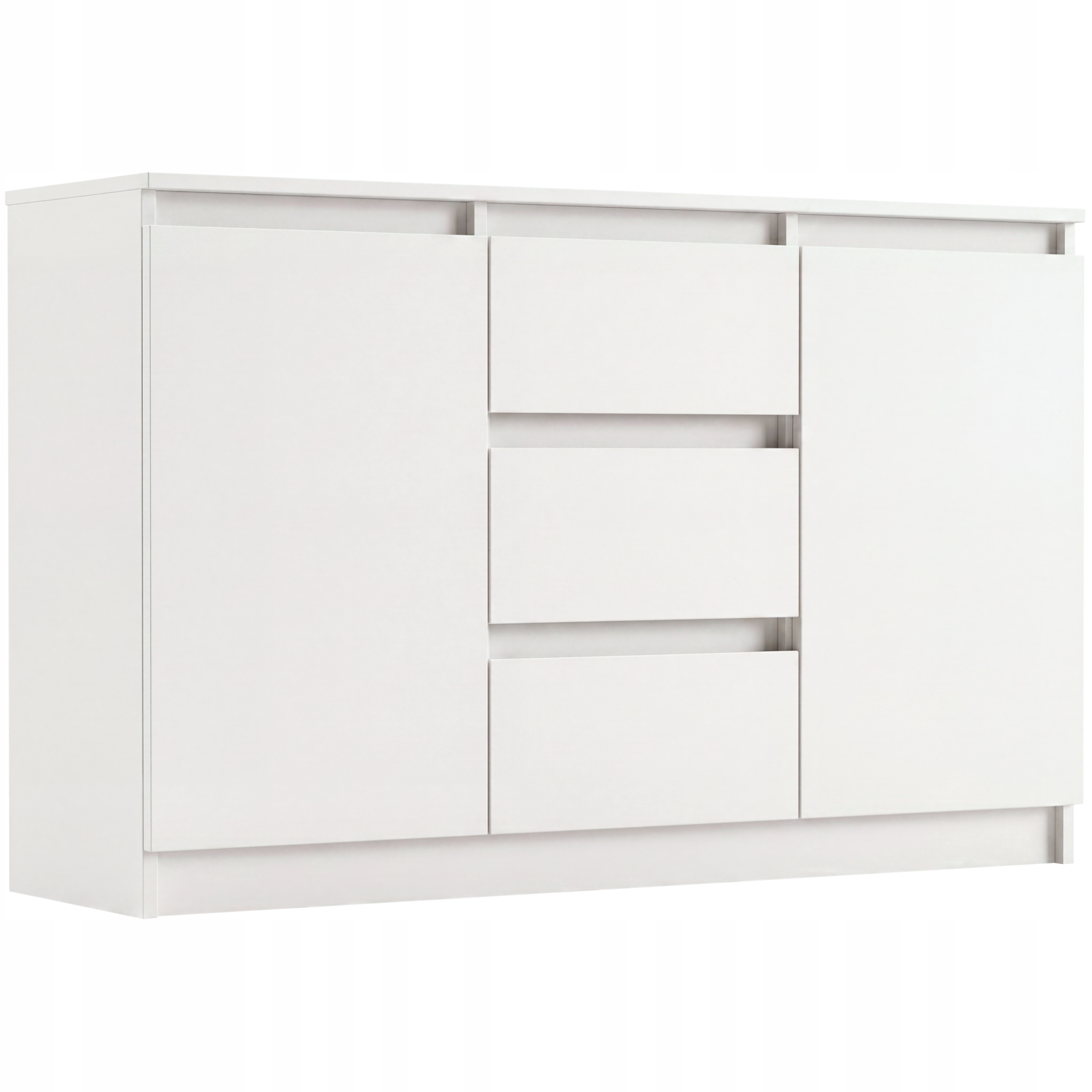 Komoda R-120-S3 Skříňka 3 Zásuvky Bílá