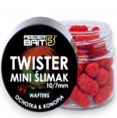 Mini Twister Ślimak Feeder Bait F1 Ochotka Konopia wafters method feder 7mm