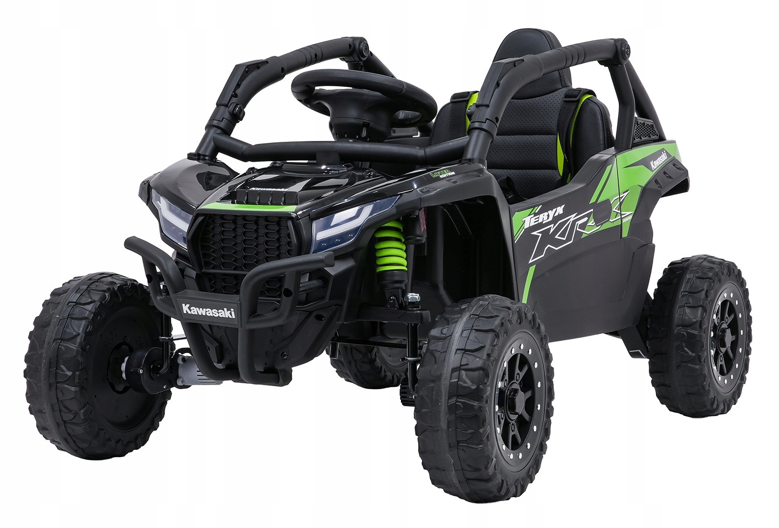 Auto Na Akumulator Pojazd Buggy Kawasaki 24v 4X4 4Silniki Pianka Pilot Led