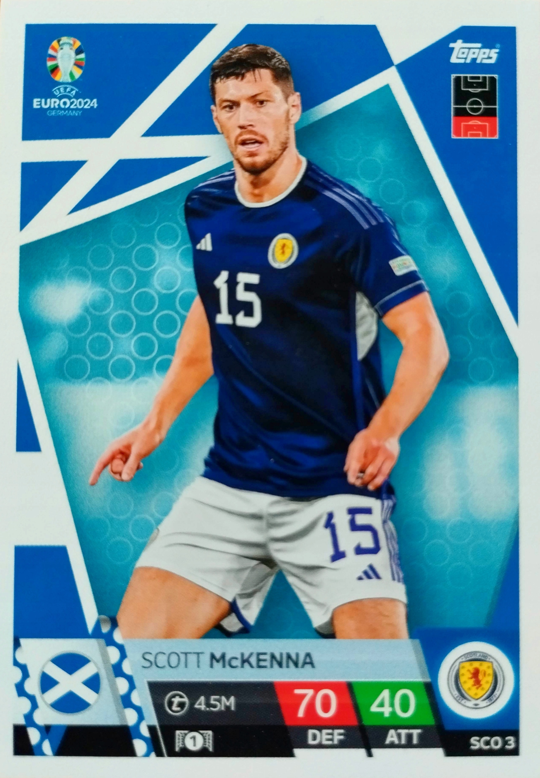 Euro 2024 Topps Match Attax Sco 3 Scott Mckenna Szkocja