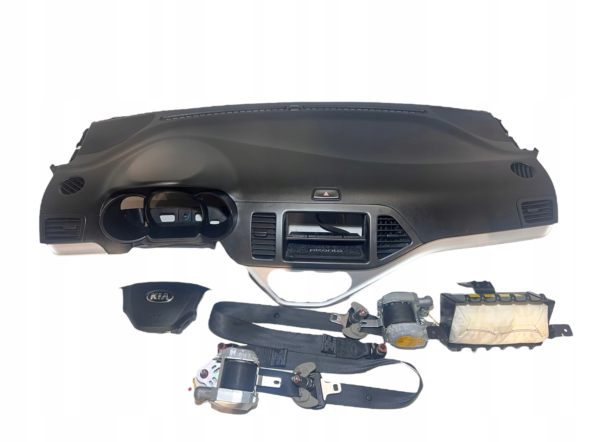 console dashboard panel airbags AIR BAG tension belts KIA PICANTO II