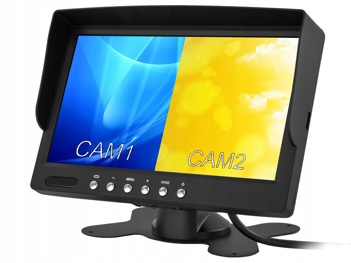 

Monitor samochodowy 7' na 2 kamery 4PIN 12V 24V