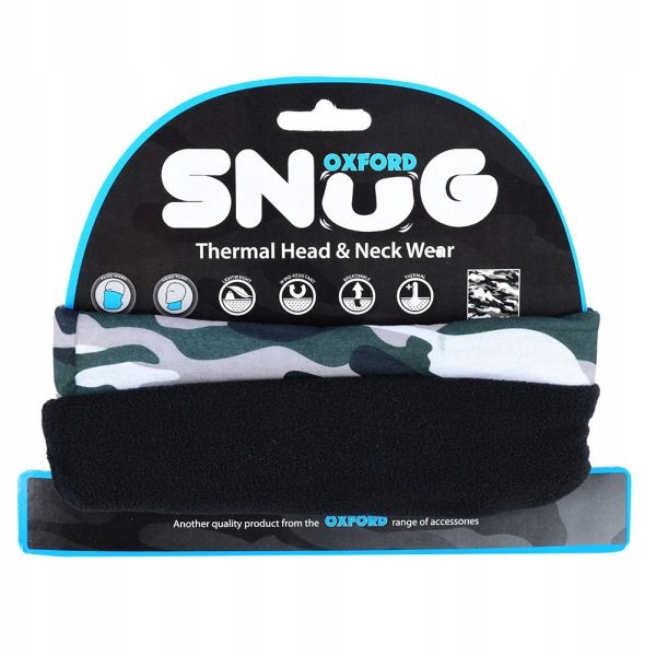 KOŁNIERZ OCIEPLAJĄCY OXFORD CAMO SNUG UNISEX KOLOR BIAŁY/SZARY/ZIELONY EAN (GTIN) 5030009232015