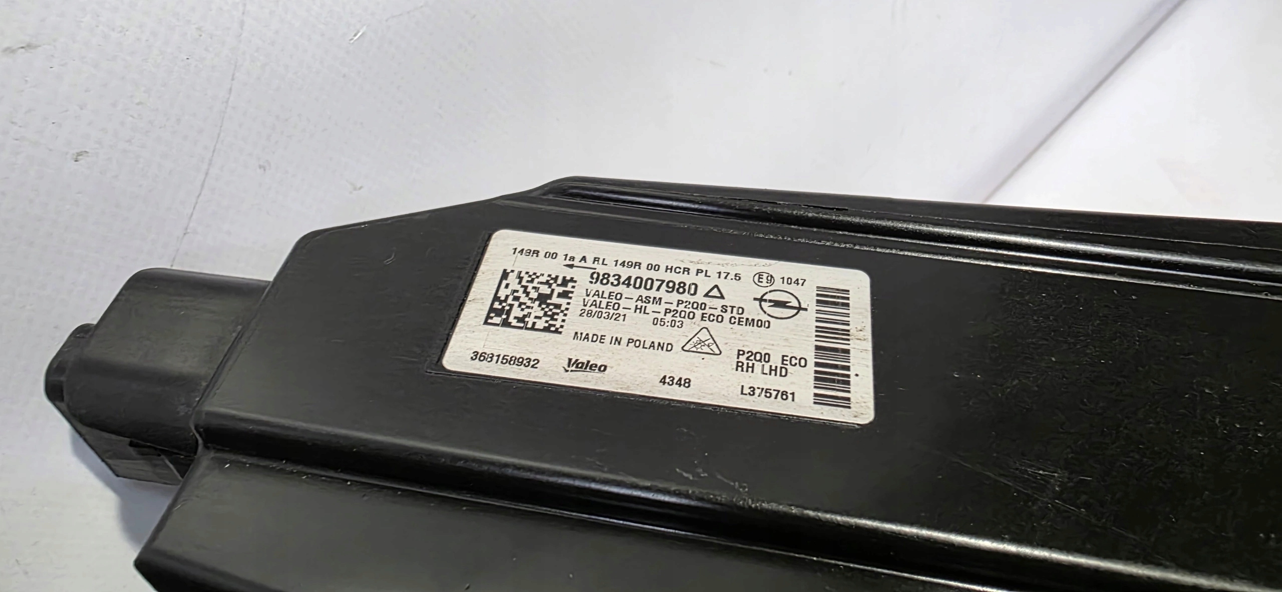 light right front FULL LED OPEL MOKKA II B 20- original 9834007980