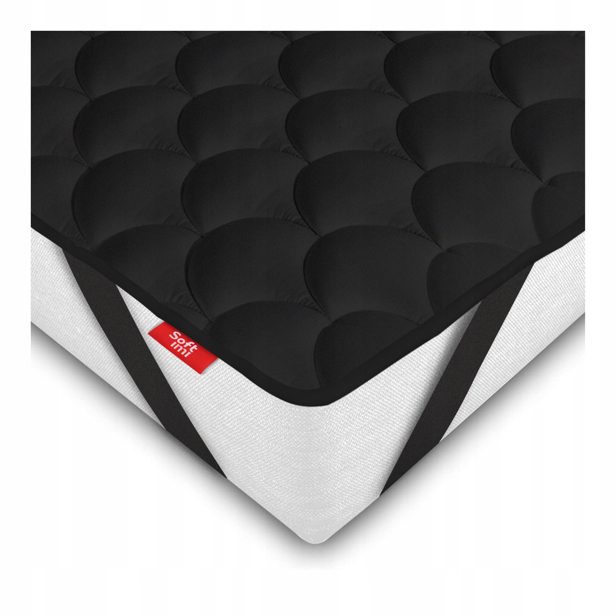 Podložka Na Matrace Černá 120x200 Povrchový Chránič Podložka Na Postel