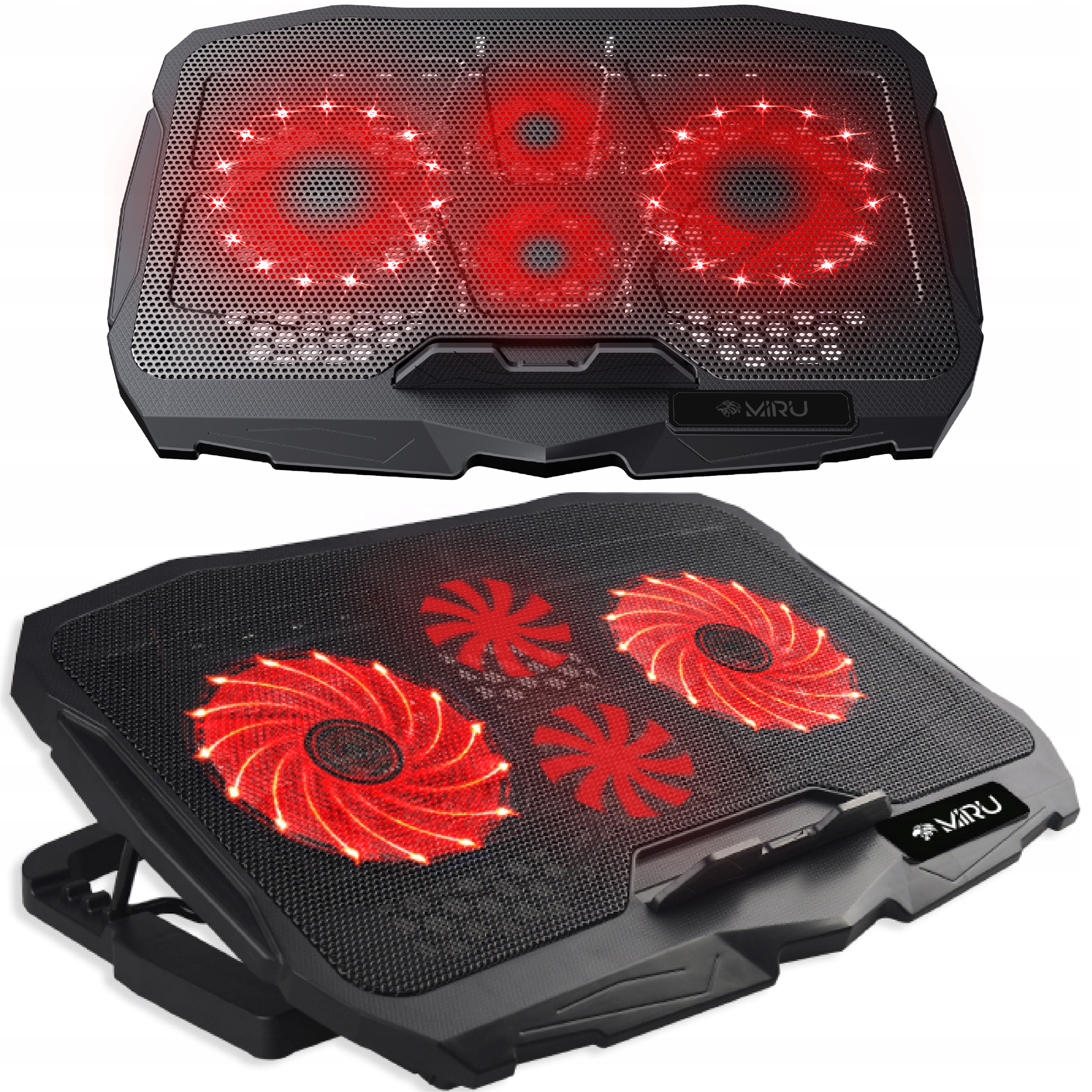 PODSTAWKA CHŁODZĄCA POD LAPTOPA 15,6" CZARNA REGULOWANA PODKŁADKA LED Z USB Kod producenta CP1701