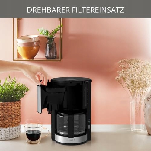 KRUPS Ekspres Przelewowy 10 Filiżanek Czarny z Inox — miniatura 5