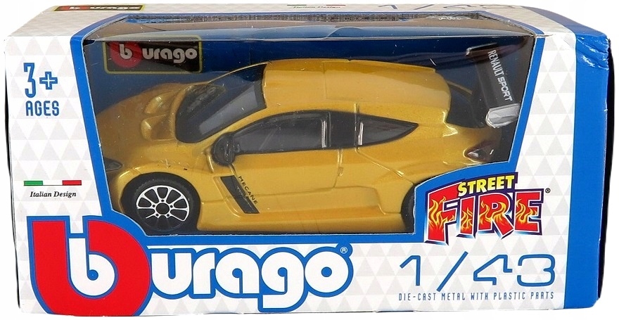 RENAULT MEGANE autko metalowe BBURAGO 1:43