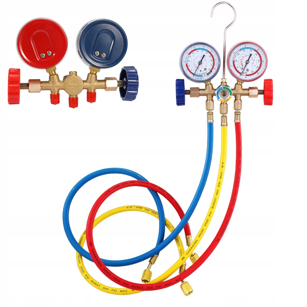 MANOMETRY DO SPRAWDZANIA CIŚNIENIA ZEGARY DO R12 R22 R404A R134A