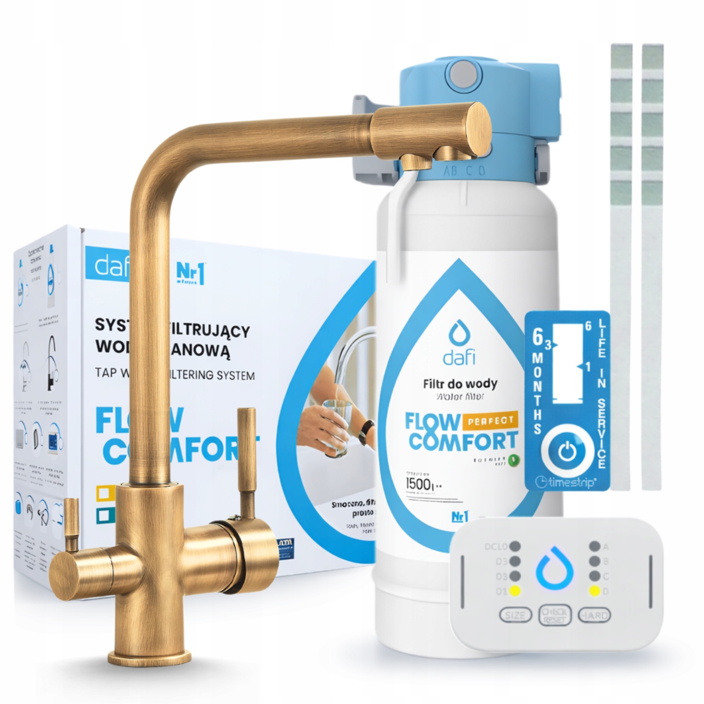 Kuchyňský Kohoutek Na Vodní Filtr Mosaz A Filtr Pod Dřez Dafi Flow Comfort D-1