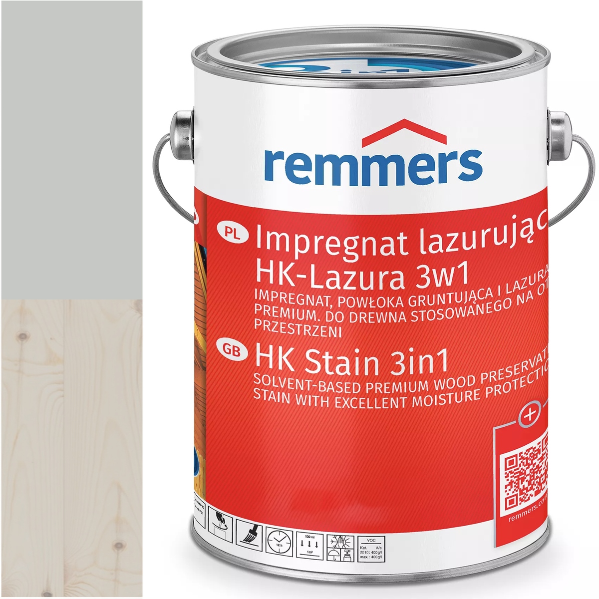 Remmers HK-Lasur Ochranná lazúra na drevo Ral 7035 Šedá Svetlá 20L