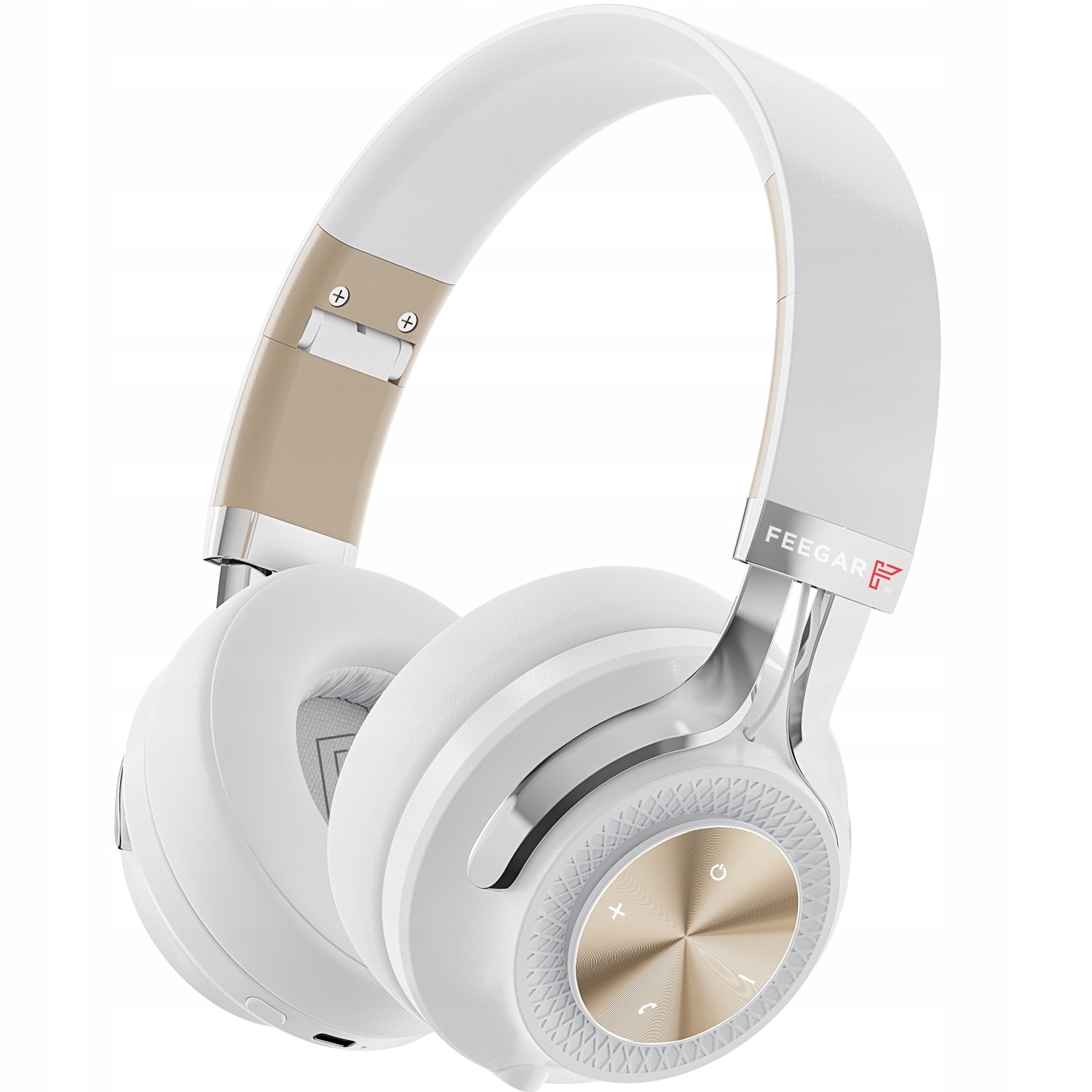 Bluetooth sluchátka Feegar AlphaBeat do uší Anc 65H White Bt 5.4
