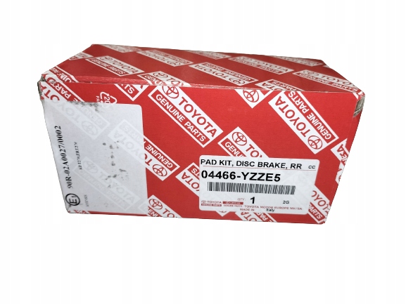 04466 ZE5 - ГАЛЬМІВНІ КОЛОДКИ 04466-YZZE5 (AVENSIS) - TOYOTA