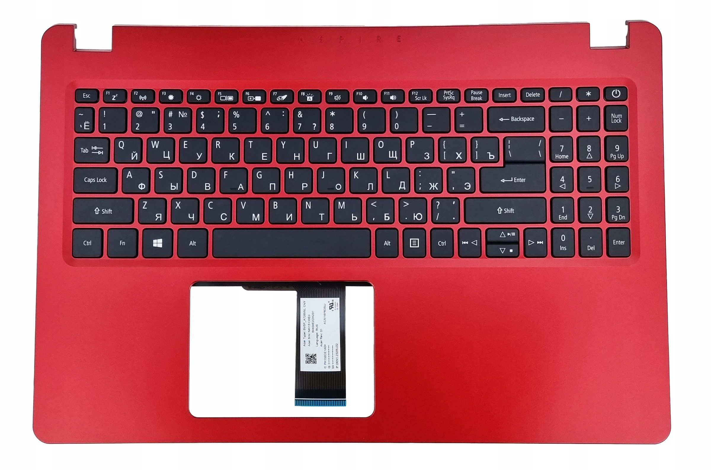 Horní Kryt Klávesnice Acer A515-52G A515-52 Ruská Podsvícená