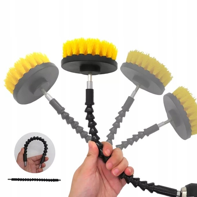 SZCZOTKI CZYSZCZĄCE WIERTARKĘ WKRĘTARKĘ 7 element Marka TRdesign