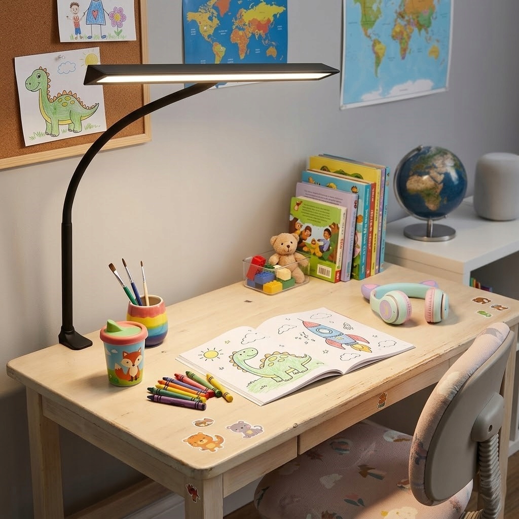 Lampka Biurkowa LED, Klips, Dotykowa