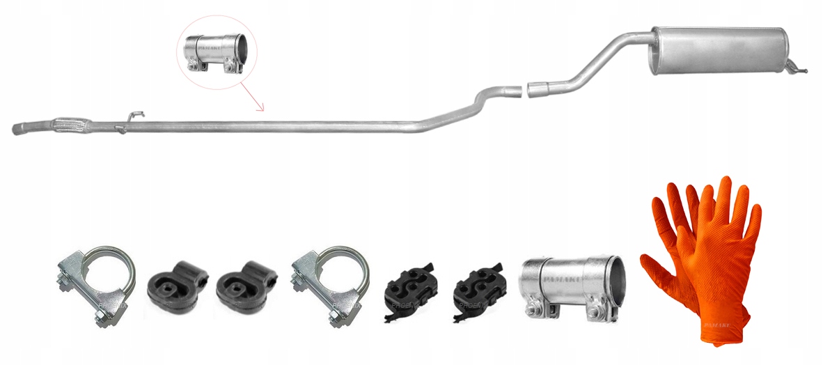 Opel Corsa D 1.3 CDTi 55 kW (od roku 2006) Trubka Tlumič