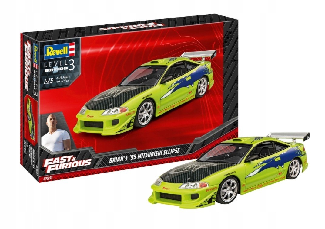 Model Revell Fast & Furious Brians Mitsubishi Eclipse 1:25