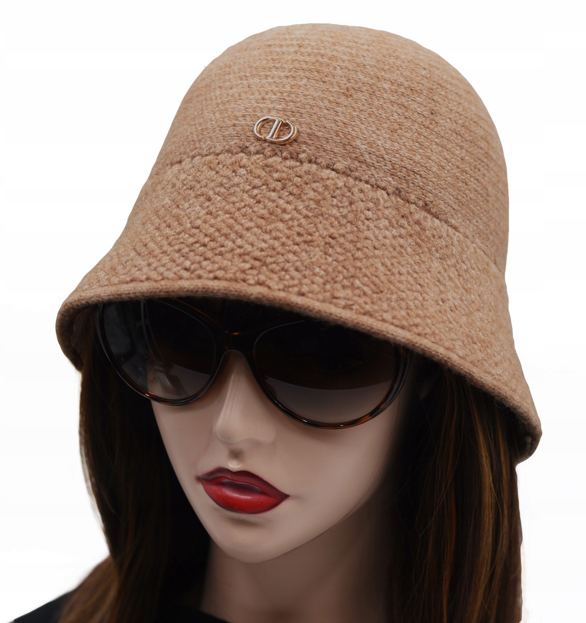 

Czapka damska elegancki kapelusz wełna Bucket Hat