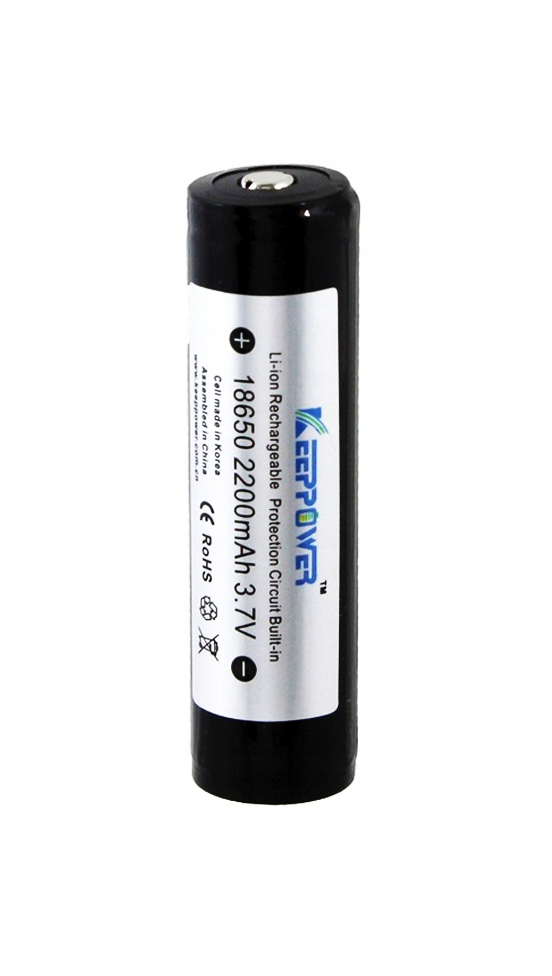 

Kp ICR18650-220PCM 2200mAh Li-ION Protected 3,7V