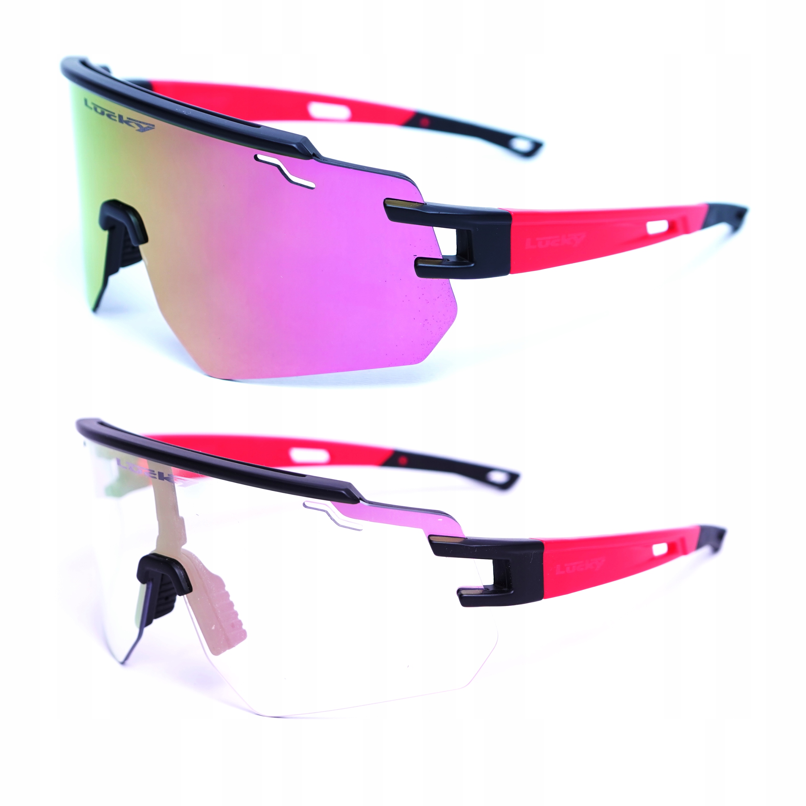 Fotochromatické Zrcadlové běžecké brýle na kolo, sportovní sluneční brýle