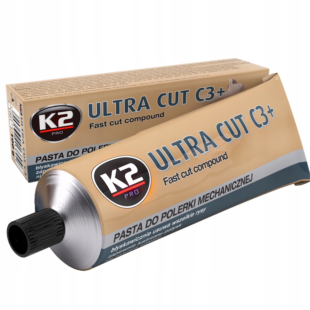 K2 Ultra Cut C3+ 100G Pasta polerska usuwa rysy wysoki połysk lakieru