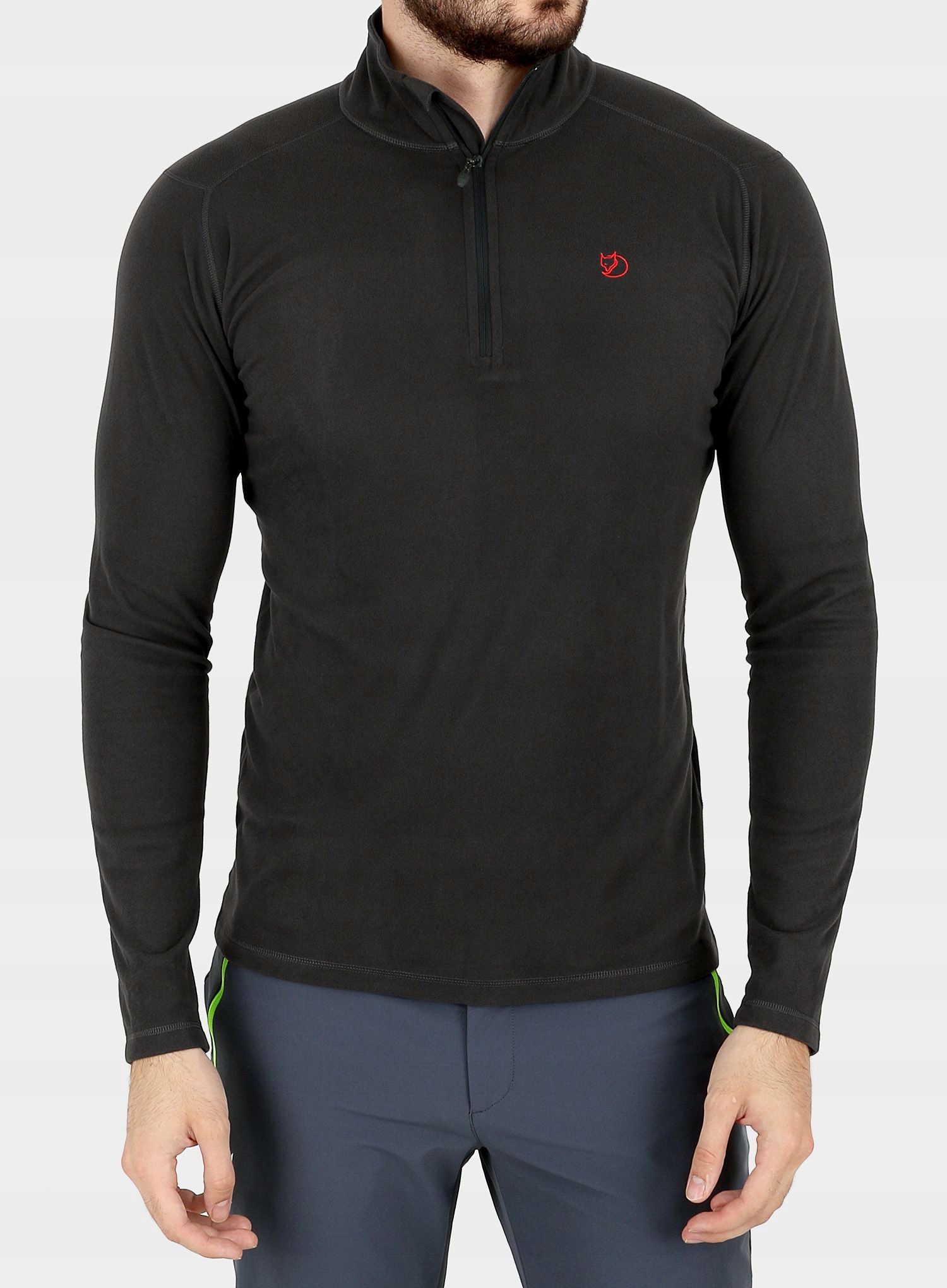 Mikina Fjallraven Pine Half Zip tmavě šedá XL