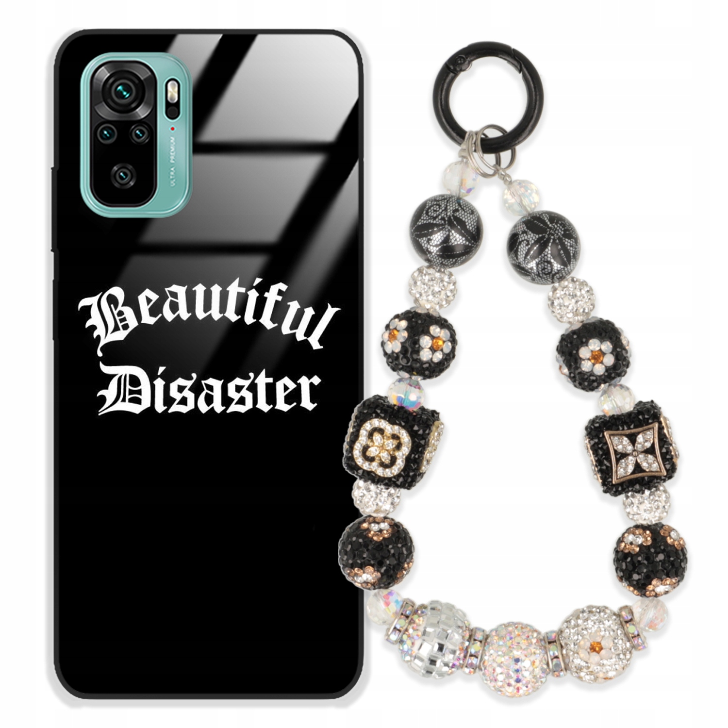 Puzdro Pre Xiaomi Redmi Note 10s Glass Kľúčenka Štýlová Premium Puzdro Wz