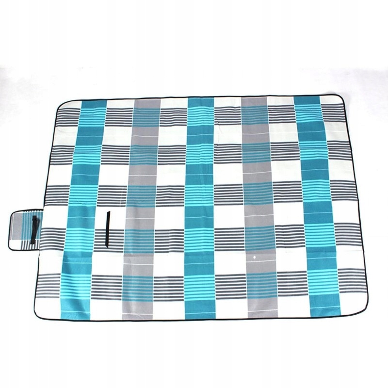 DUŻA MATA PIKNIKOWA PLAŻOWA - PIASKOODPORNA, WODOODPORNA - KRATA - 200x150 Stan opakowania oryginalne