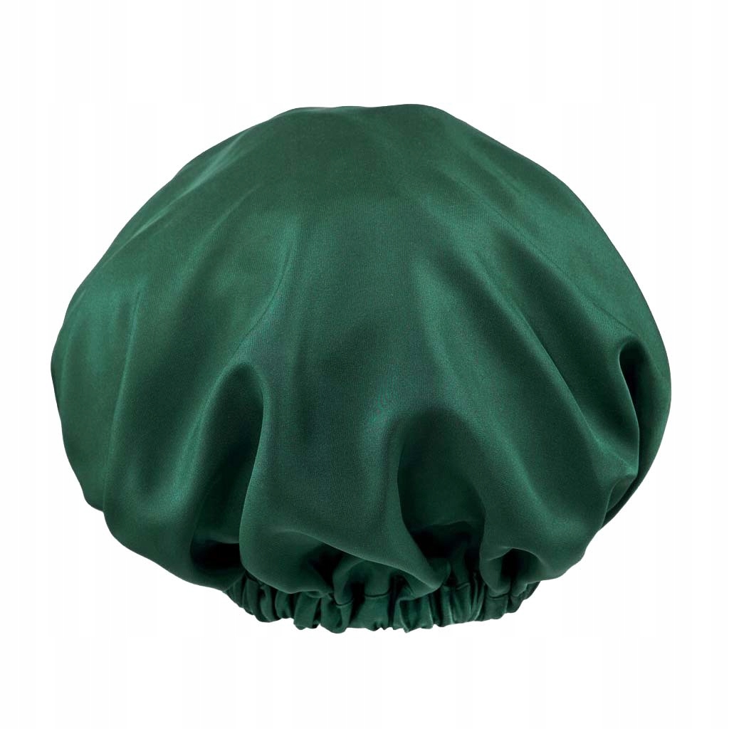 Czepek jedwabny ALMANIA - butelkowa zieleń Marka ALMANIA