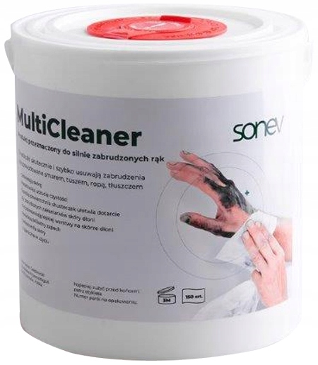 ŚCIERECZKI MULTI CLEANER WIADERKO 150LISTK SONEX