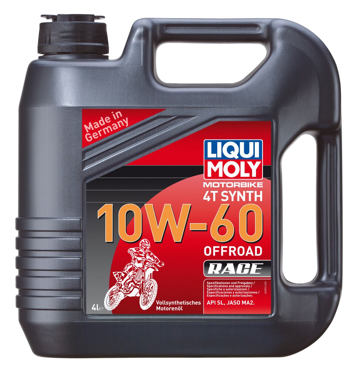 Motorový Olej 4T 10W60 Syntetický Offroad Race Engine Oil Liqui Moly 4 L