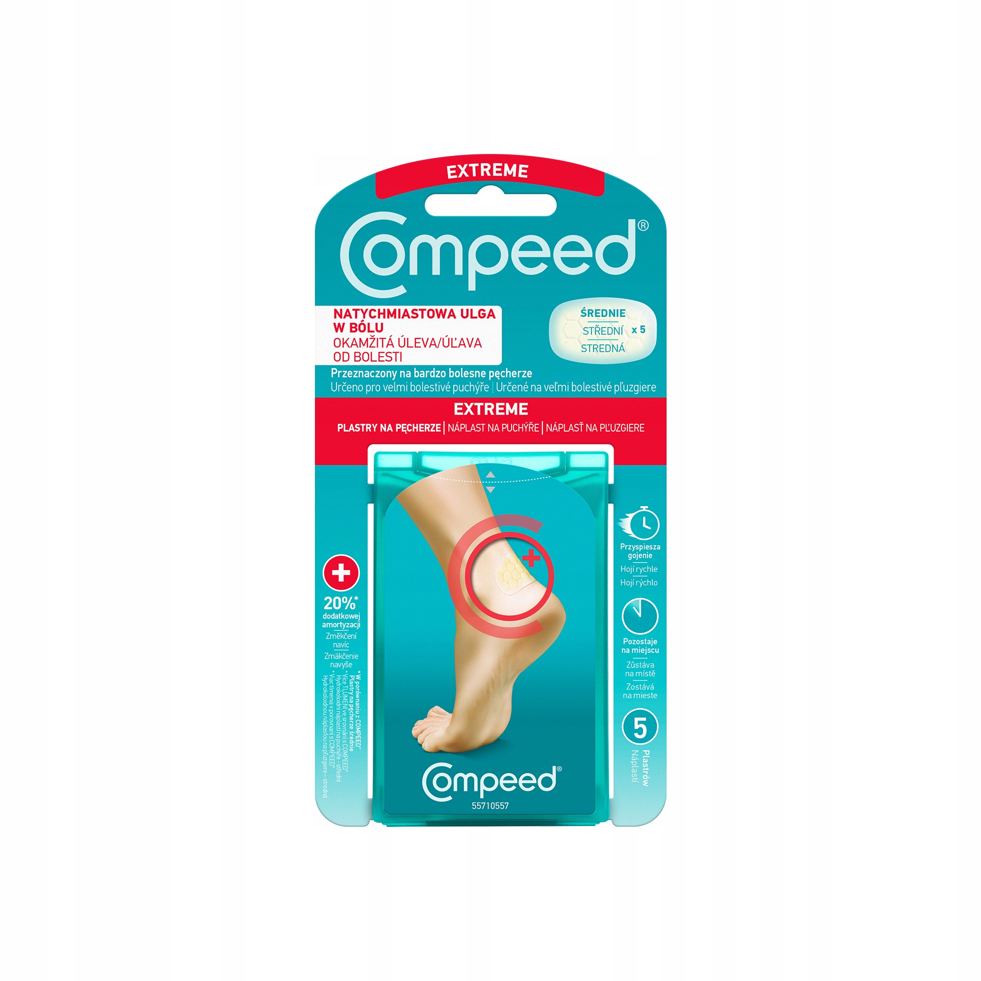 

Compeed plastry na pęcherze pięty Extreme 5 szt