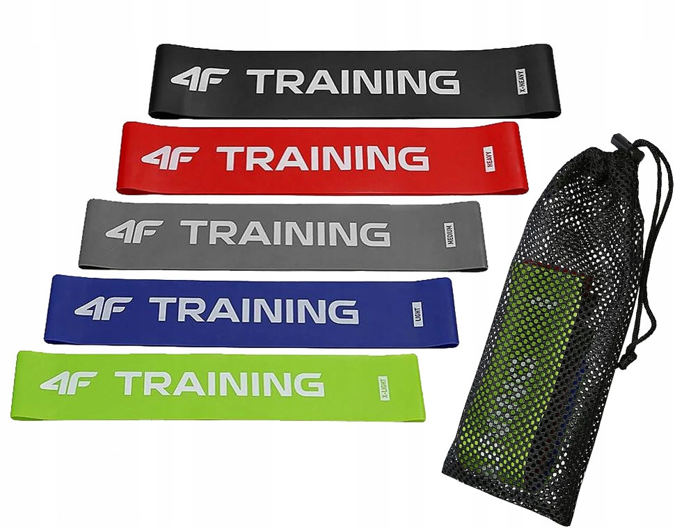 

4F Zestaw Gumy Do Ćwiczeń Taśmy Oporowe 5 Sztuk
