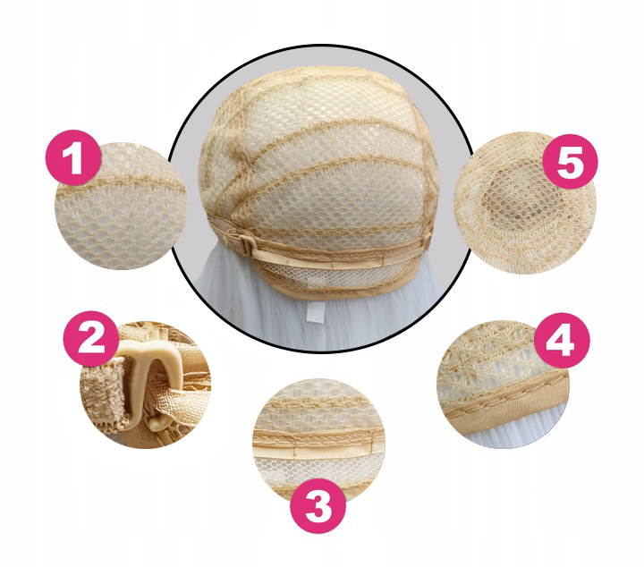 PERUKA damska czerwona GRZYWKA długie WŁOSY peruki anime manga COSPLAY 70cm Marka Luvu