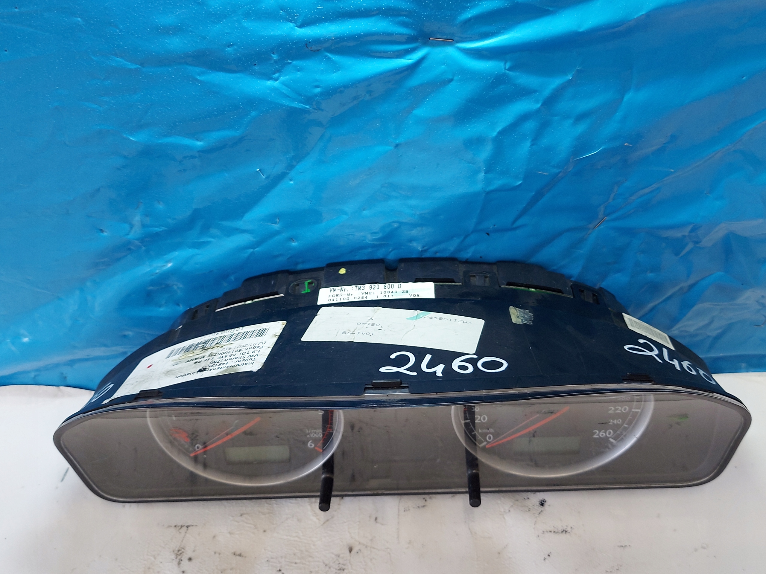 dials clock VW SHARAN 1.9 TDI 7M3920800D