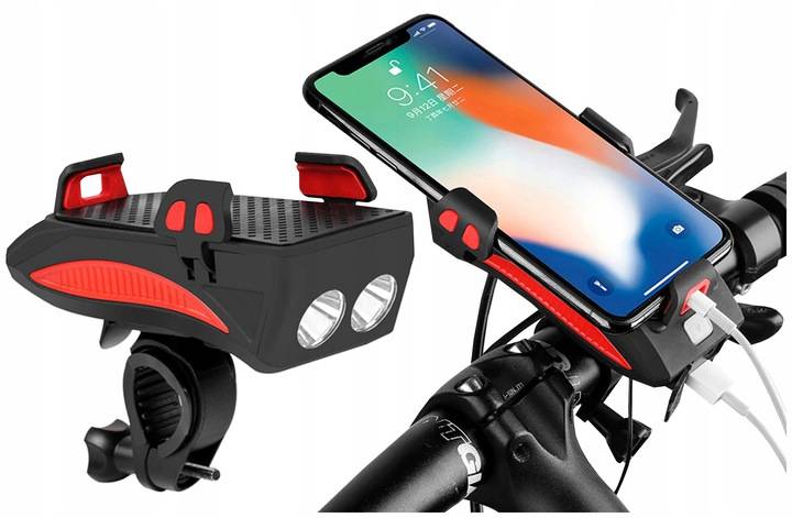 

Lampka Lampa Rowerowa Uchwyt Na Telefon Klakson