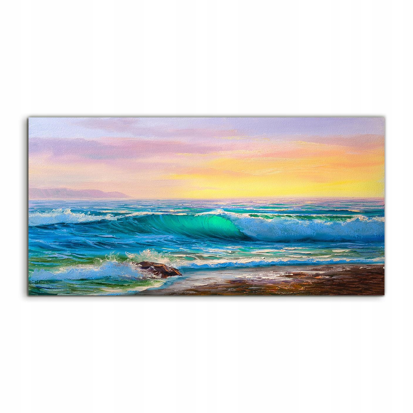 Obraz 100x50 s grafikou More Východ slnka závesný