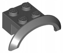 

Lego Nadkole 2x4x1 Ciemno Szare (98282/6170503)