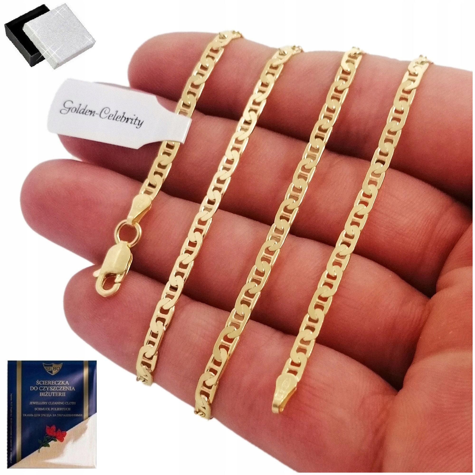 Zlatý Pánský Řetízek Gucci Plný 925/585 45 CM 14K Dárek Pro Syna, Vynuka