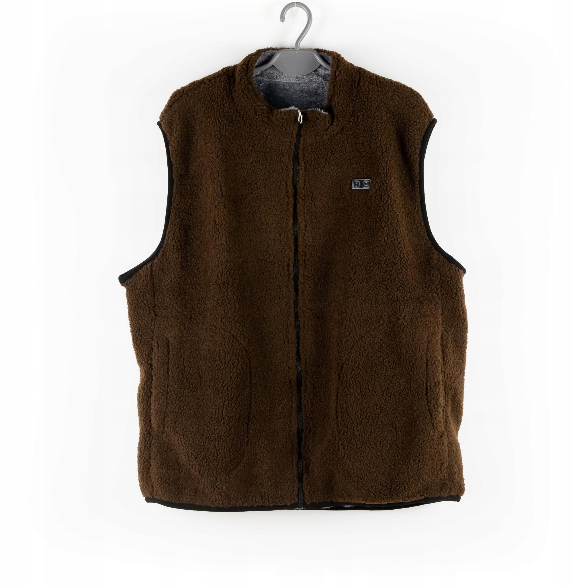 Pánská Vesta Labewvi Hnědá Hřejivá Na Usb Záda/břicho XL
