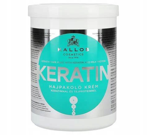 KALLOS MASKA DO WŁOSÓW KERATIN REGENERUJĄCA WZMACNIAJĄCA NAWILŻAJĄCA 1000ML
