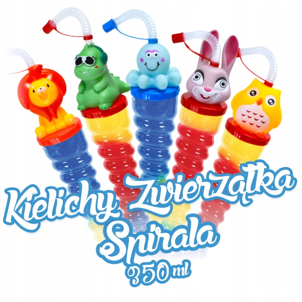 Kelímky na žulu Spirála Zvířátka 350ml/60ks