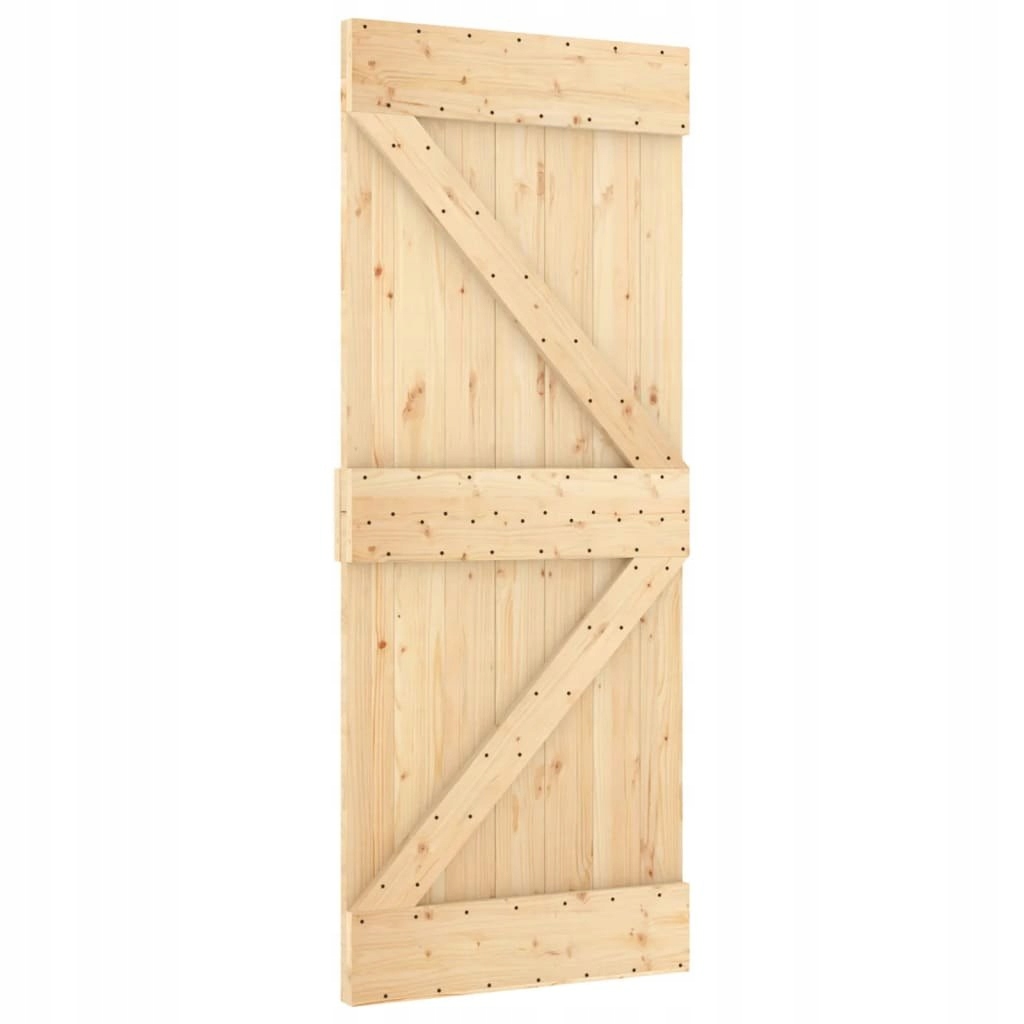 DRZWI PRZESUWNE 85X210CM DREWNO SOSNOWE