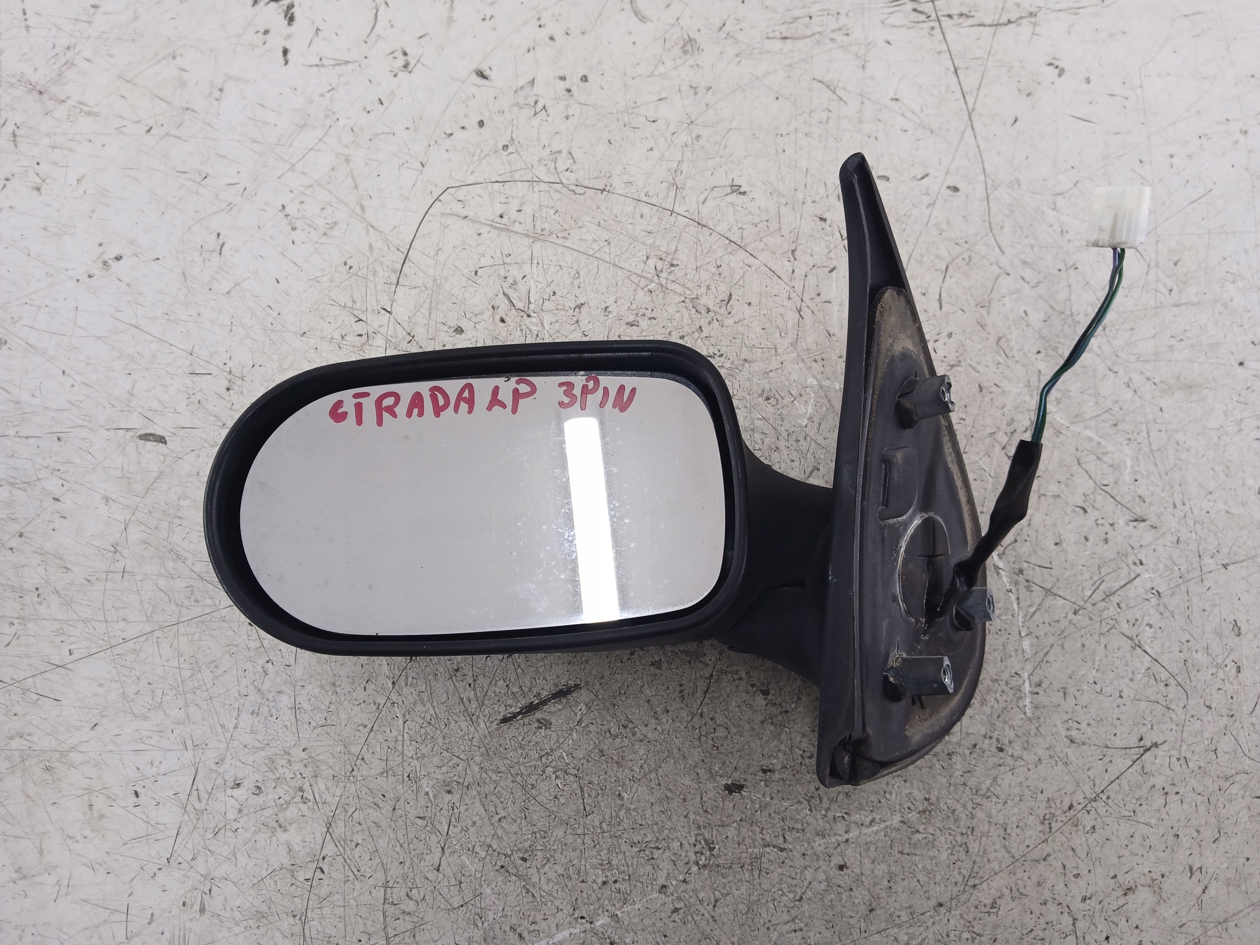 FIAT STRADA III PICKUP mirror left black, 3 PIN