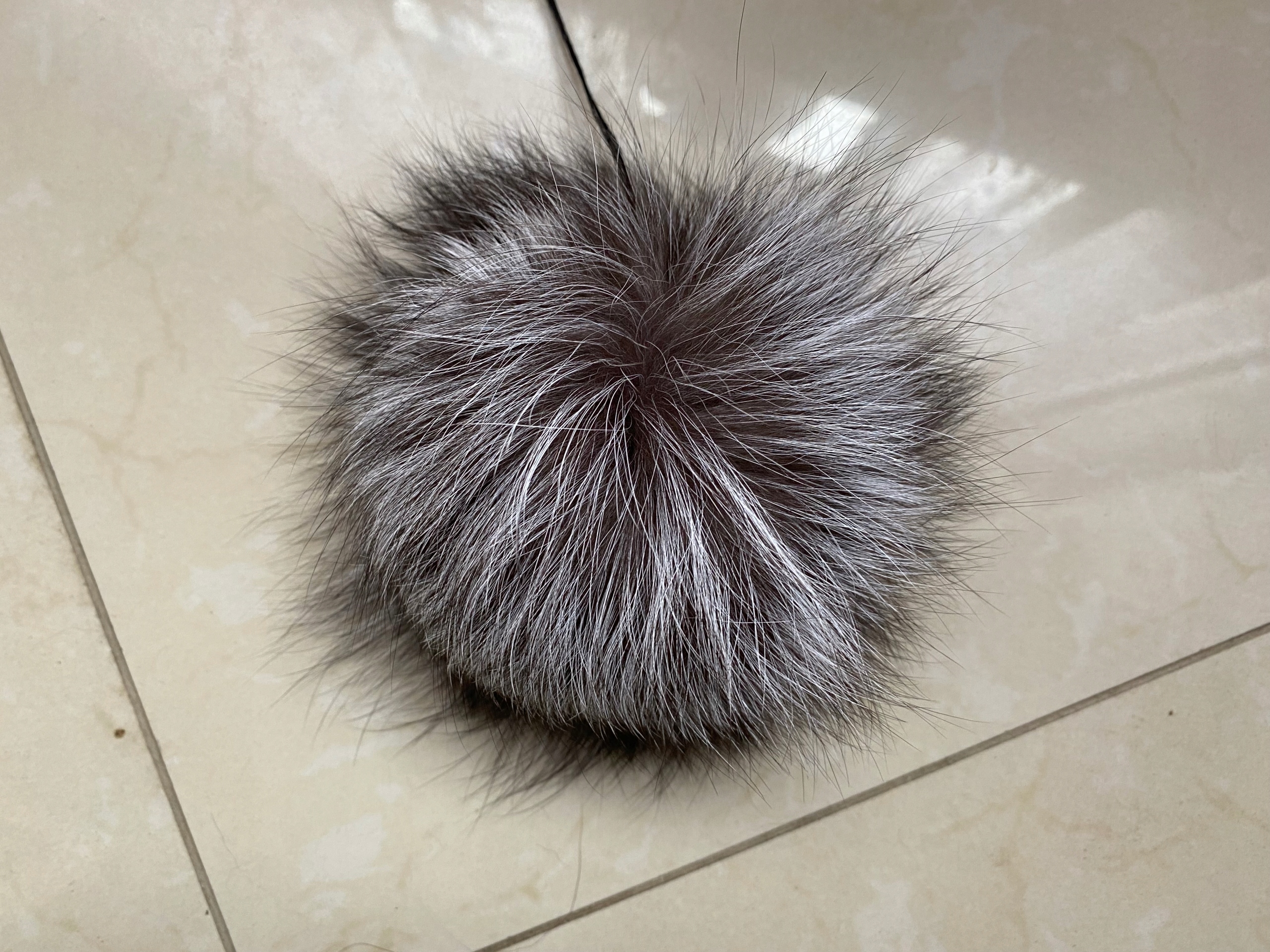 

Pompon Bąbel Lis Naturalny Do Czapki